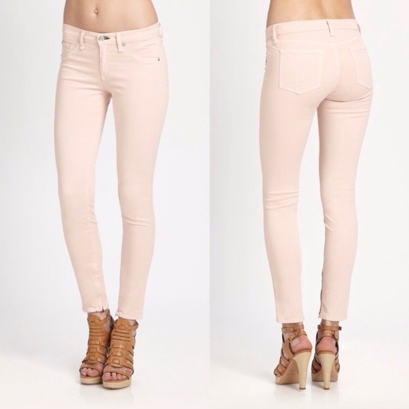 rag & bone Women's Jeans in Light Pink - Picture 1 of 10